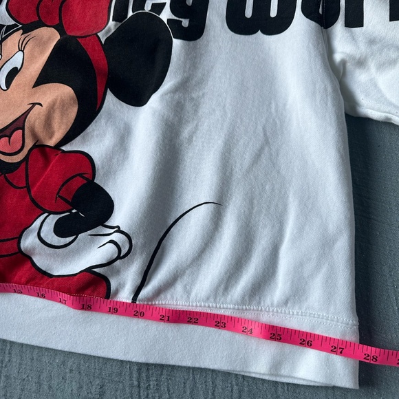 Retro 2024 Minnie Mouse Disney World Jersey Sweatshirt Size  XL Crew Neck - Picture 4 of 6